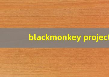 blackmonkey project